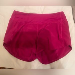 Speed up mid rise lined 4” shorts lululemon
